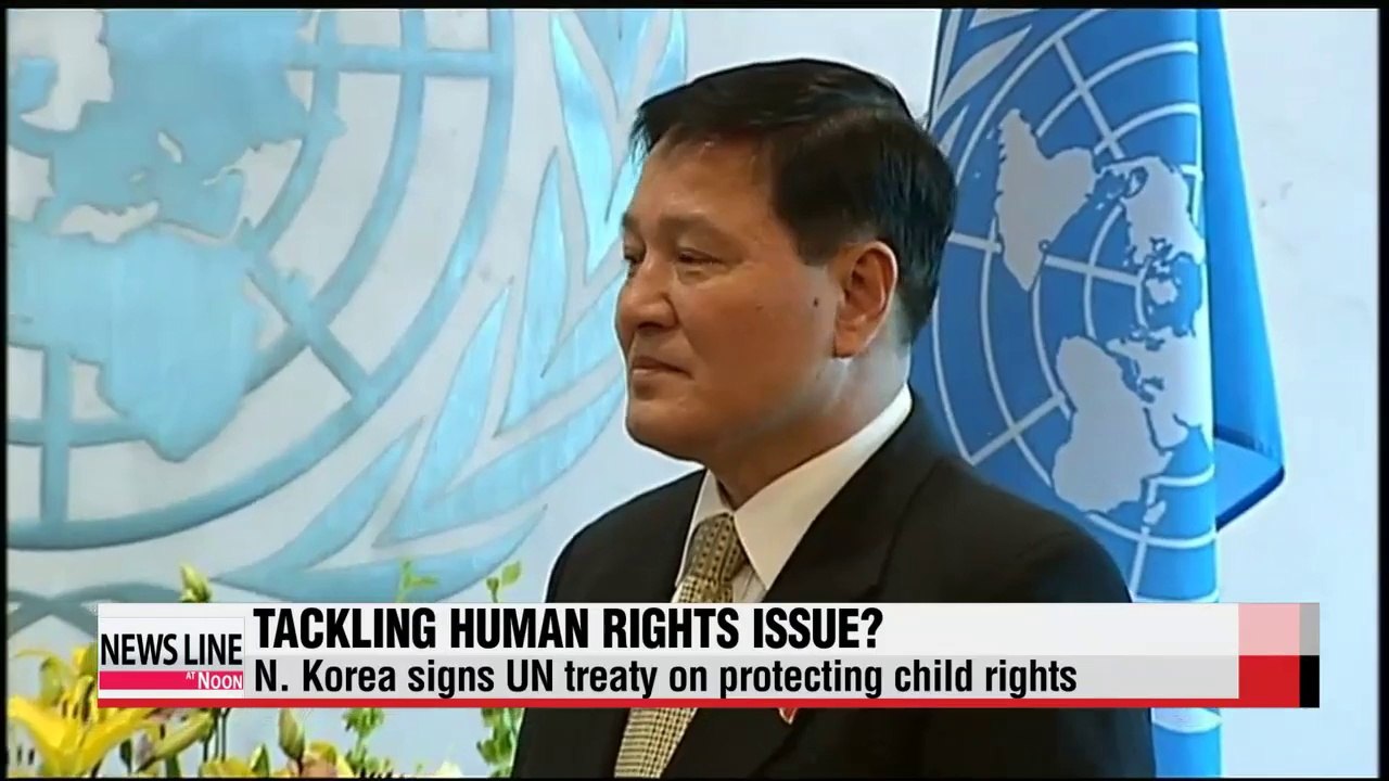 N. Korea signs UN treaty on child rights protection
