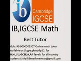 Maths tutor for Cambridge International AS and A Level Mathematics (9709)
