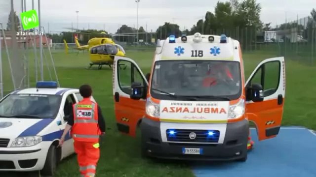 Scontro auto-scooter nella zona industriale di Riccione, grave 49enne