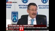 Melih Gökçek kameraların önünde suyu böyle içti