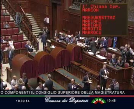 Roma - Elezione di due giudici della Corte Costituzionale..... (10.09.14)