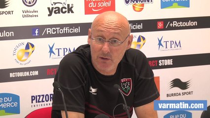 RCT: Laporte avant la réception du Stade Français