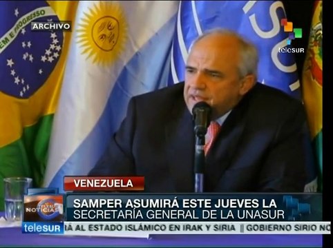 Samper sumirá este jueves la Secretaría General de Unasur