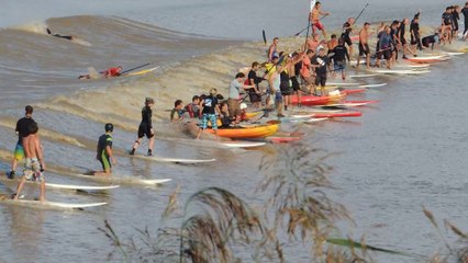 Le mascaret du 9 septembre 2014 à Saint Pardon (33)