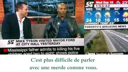 Mike Tyson insulte un journaliste, ce n'est pas la première fois
