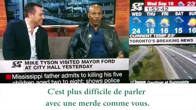 Mike Tyson insulte un journaliste, ce n'est pas la première fois