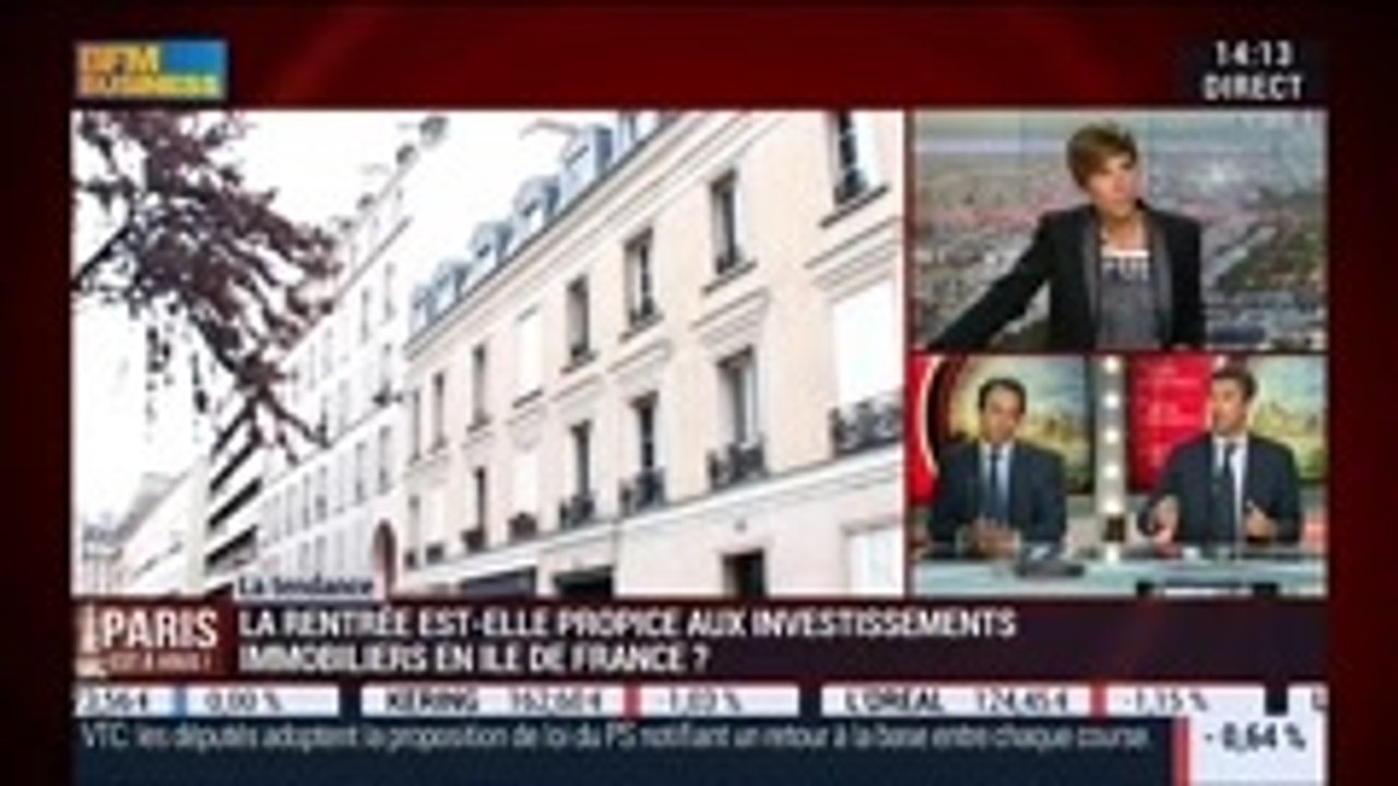 La tendance du moment: La rentrée est-elle propice aux investissements immobiliers ?, dans Paris est à vous – 11/09