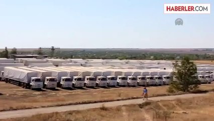 Rusya'nın, Ukrayna'ya gönderdiği ikinci yardım konvoyu -