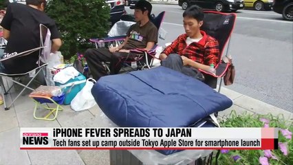 Tech fans begin lining up in Japan for new iPhone