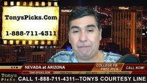Arizona Wildcats vs. Nevada Wolfpack Pick Prediction NCAA College Football Odds Preview 9-13-2014