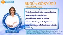 OĞLAK Burcu, GÜNLÜK Astroloji Yorumu,12 EYLÜL 2014, Astrolog DEMET BALTACI Bilinç Okulu