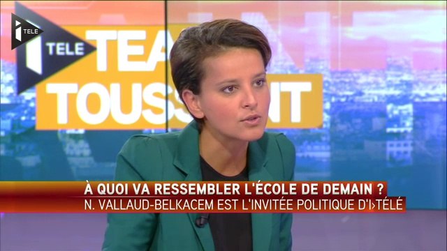 Faire de l'Excellence, de l'égalité et de la justice à l'école : Najat Vallaud-Belkacem invitée d'itélé