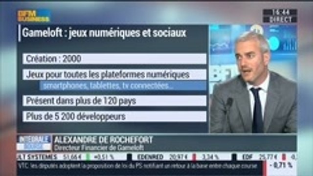 Gameloft: résultats semestriels plombés par l'absence de nouveaux produits majeurs: Alexandre de Rochefort, dans Intégrale Bourse - 11/09