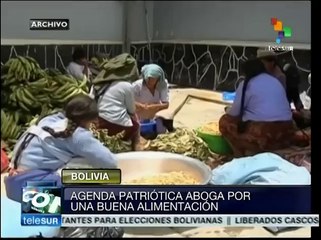 Bolivia: Agenda Patriótica propone eliminar colonización alimentaria