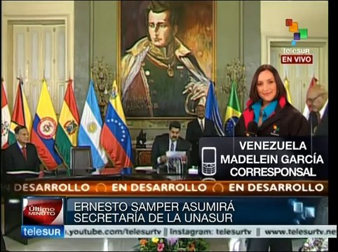 Venezuela: Ernesto Samper asume la Secretaría General de Unasur