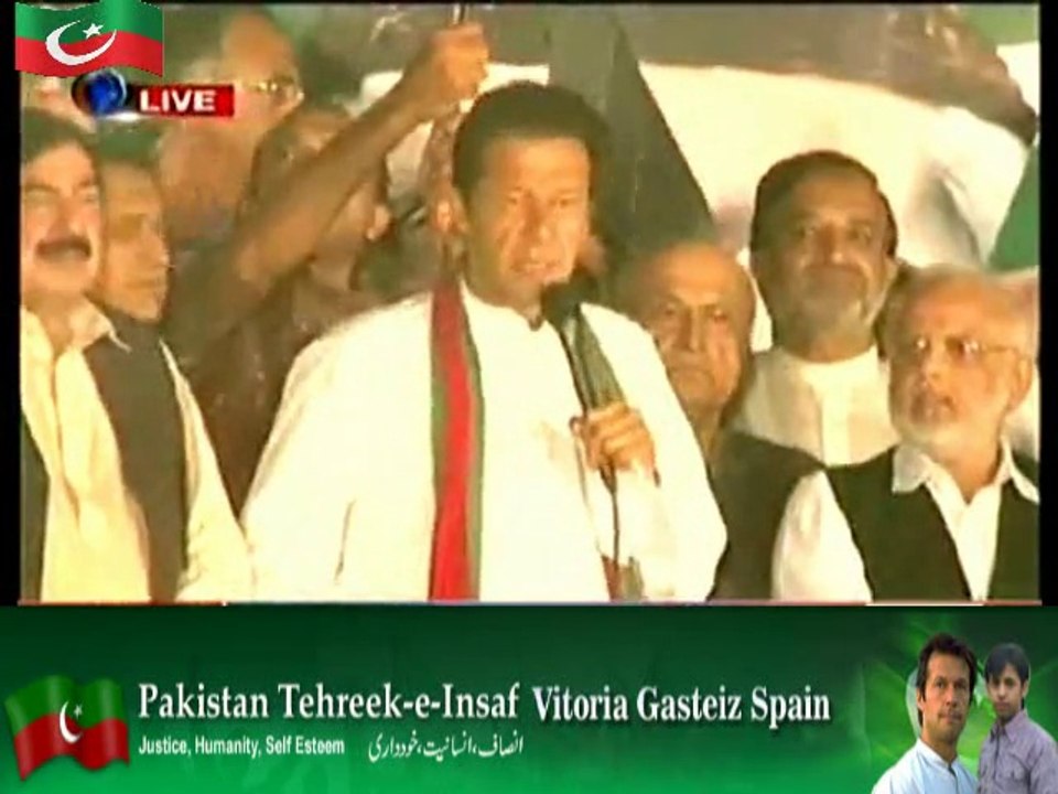 PTI Chairman Imran Khan Speech, 9:30pm - 11th September 2014