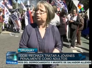 Con maratón uruguayos dicen "Ser joven no es delito"