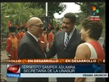 Atestigua el presidente Maduro la toma de posesión de Samper en UNASUR