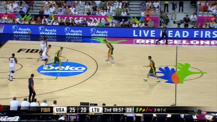 Quand Mindaugas Kuzminskas enchaîne les paniers face à James Harden