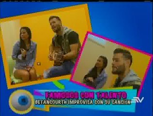 Daniel Betancourth improvisó un tema lleno de comida en Locos por el Talento