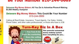 Delaware Big Money Makers This Could Be Your Number 810-244-0669