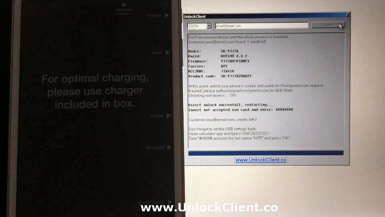Unlock Samsung SM T337T T337A Galaxy Tab 4 8.0 LTE