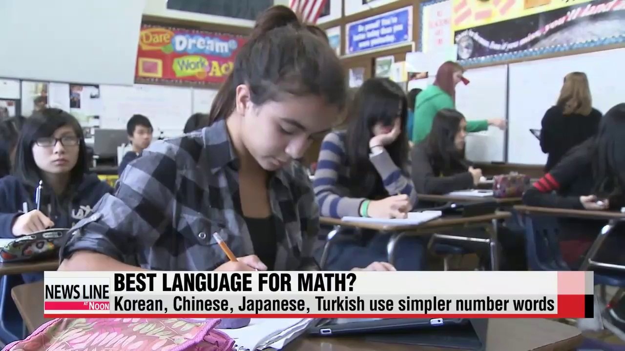 Korean language more helpful than English when learning math study