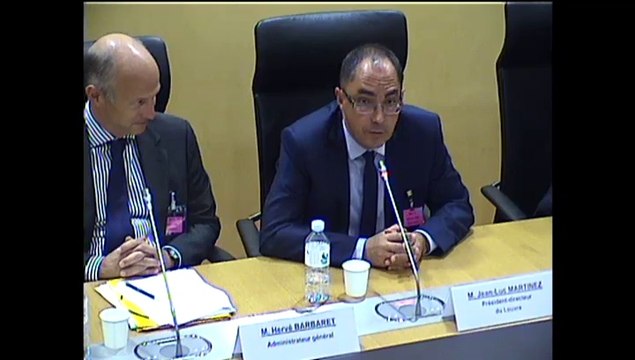 M. Jean-Luc Martinez, PD du Louvre, et M. Hervé Barbaret, administrateur général, et de M. Éric Spitz, DG de la Société d'exploitation de la Tour Eiffel (SETE) - Jeudi 11 Septembre 2014