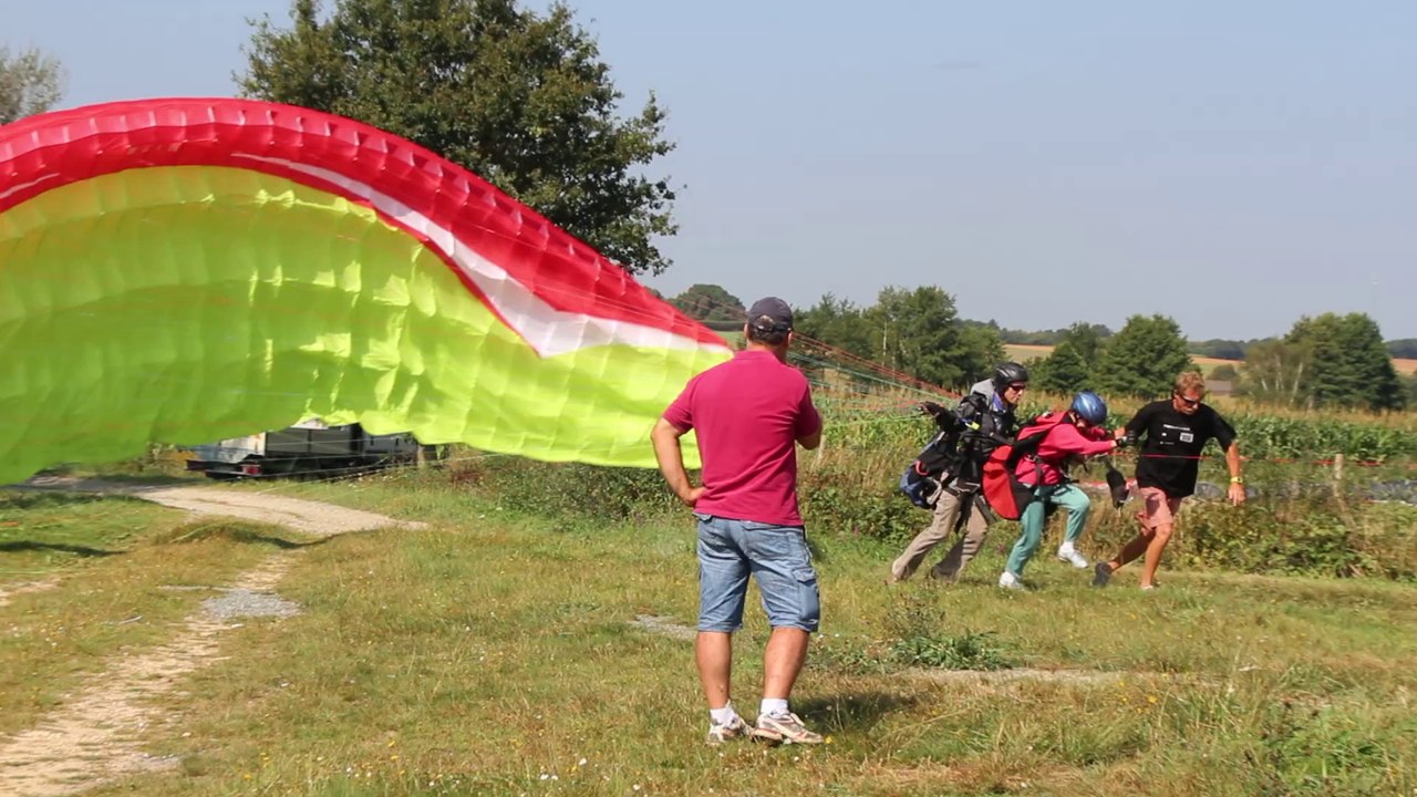 décollage parapente le 7 Septembre 2014