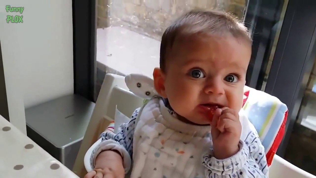 Des bébés découvrent les citrons pour la première fois. Et ça pique!