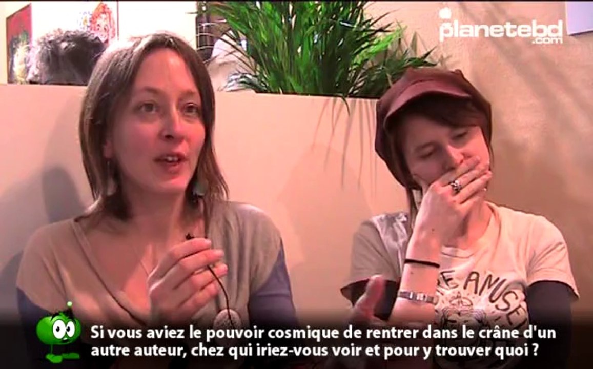 Rebecca Morse et Isabelle Bauthian en interview pour planetebd.com