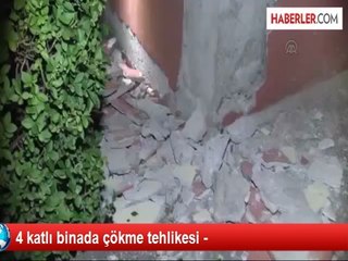 Karabük'te Kolanları Patlayan Bina Mühürlendi