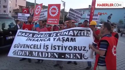 Kınık'ta İşçiler İnşaat ve Madende Ölümleri Protesto Etti