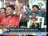 Bolivia: inicia campaña electoral en medios de comunicación