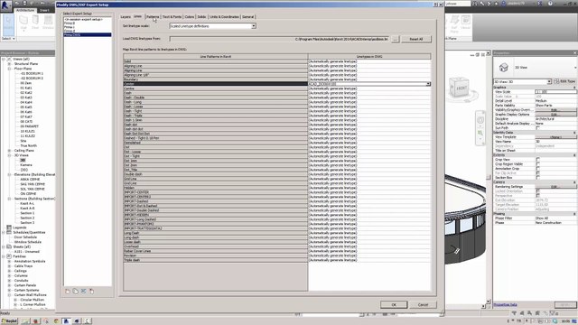 3- Revit DWG ihraç ve ayarları (DWG Export and Settings)