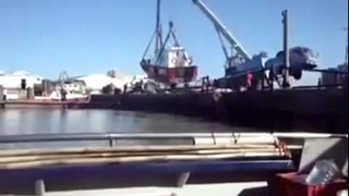 Crane accidents caught on tape 2013 Fail accident 2013 Yacht accident yacht fail ship fail