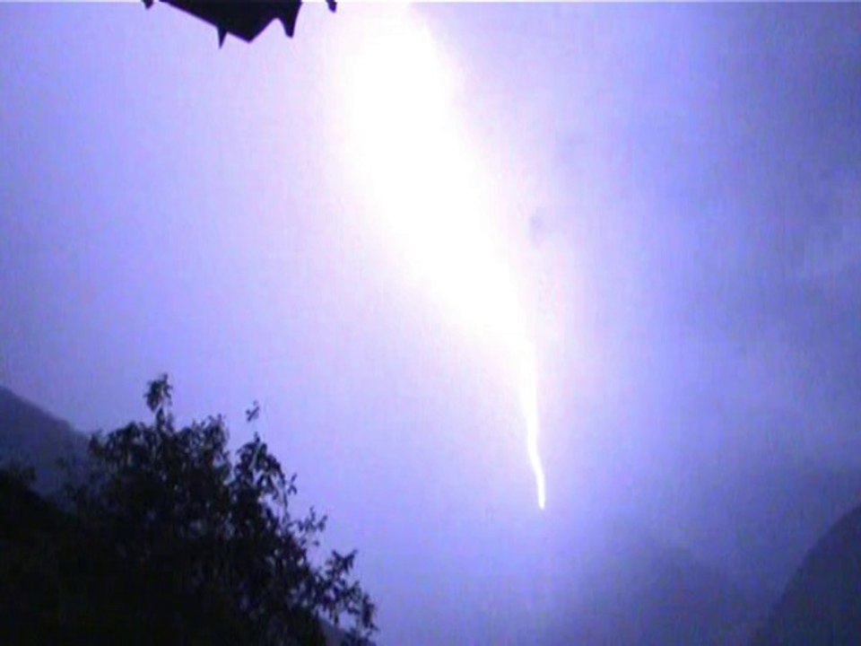 Violent orage Thônes 8 septembre 2014