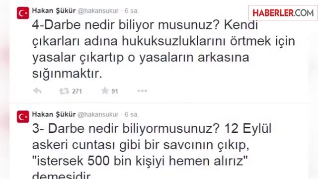 Hakan Şükür: Darbe Nedir Biliyor musunuz?