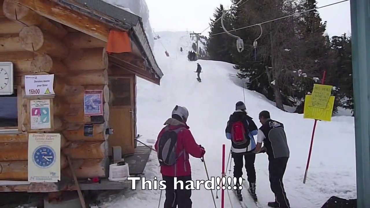 FAIL : Funny ski lift fail on a snowboard (ORIGINAL)