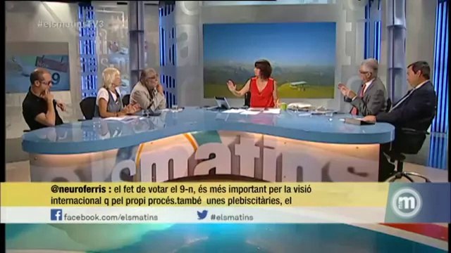 TV3 - Els Matins - Tertúlia del 10/09/14 (part 1). Mor Emilio Botín