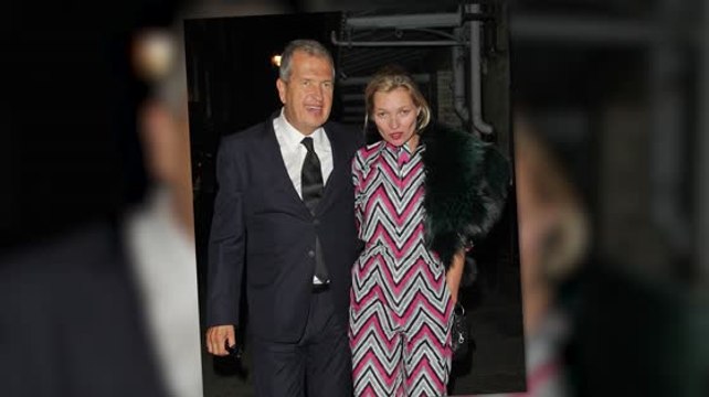 Kate Moss Dines Out With Mario Testino