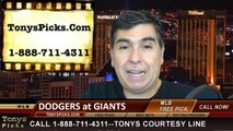 San Francisco Giants vs. LA Dodgers versus Pick Prediction MLB Betting Lines Odds Preview 9-12-2014