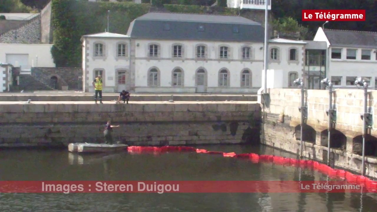 Morlaix. Fuite d'hydrocarbures dans le port
