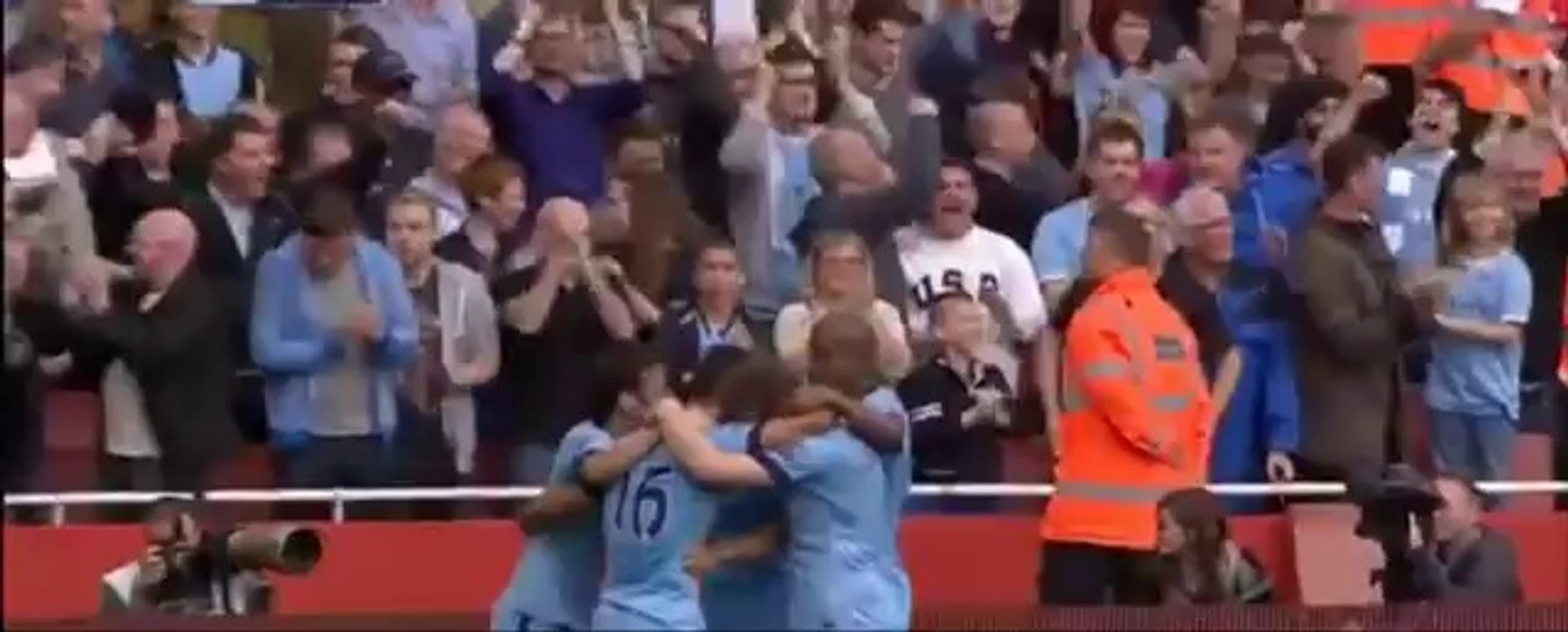 اهداف مباراة مانشستر سيتى وارسنال الدورى الانجليزى السبت 13 سبتمبر 2014