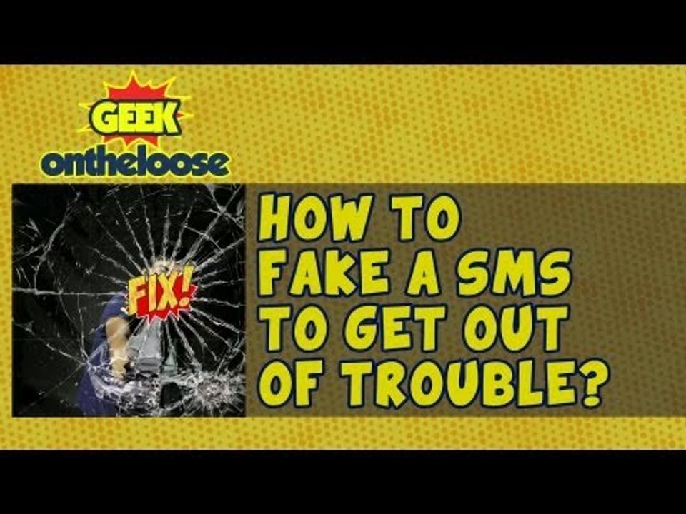 How to Fake a SMS to get out of trouble?   - Episode 13 Geek On the Loose with Ankit Fadia