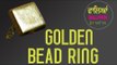 Make Your Own Accessories || Golden Bead Ring || Nitya Arora || DIY