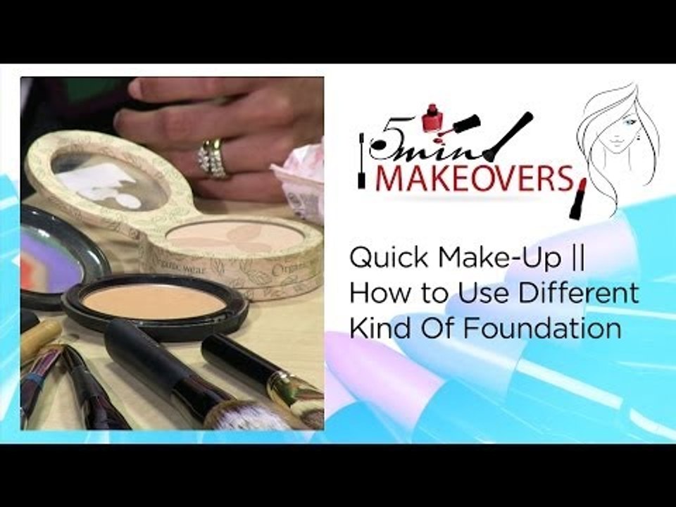 Quick Make-Up || How to Use Different Kind Of Foundation || The Cloakroom