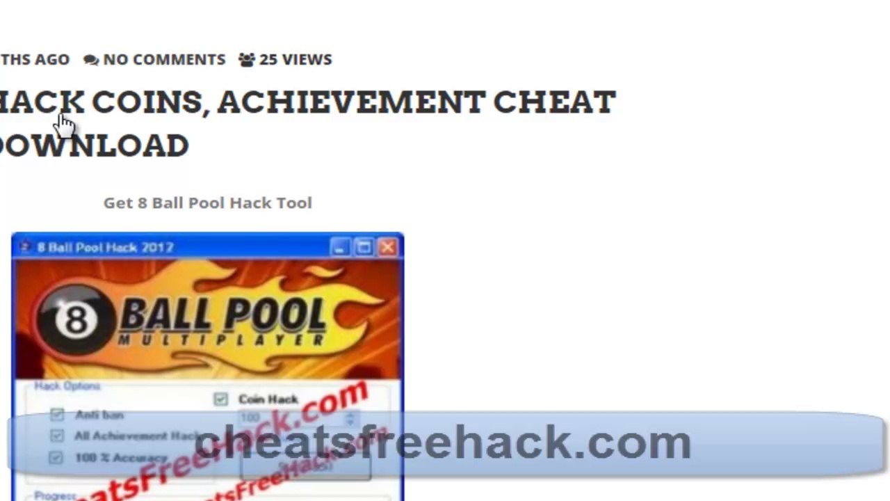 8 Ball Pool  Cheat Tool 2014
