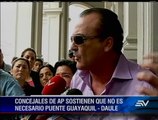 Impidieron que concejales den rueda de prensa en Municipio de Guayaquil