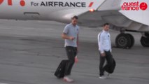 Rennes - PSG : l'arrivée des Parisiens à l'aéroport